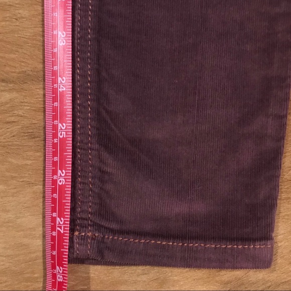 FREE PEOPLE Burgundy Corduroy Skinny Pant - Picture 6 of 7